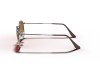 Ray-Ban RB3547N Oval Metal Gunmetal Brown Gradient Flat Lens Ray-Ban RB3547N 004/51 Oval Flat Lenses Mat Füme Kahverengi Degrade Gözlük
