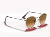 Ray-Ban RB3547N Oval Metal Gunmetal Brown Gradient Flat Lens Ray-Ban RB3547N 004/51 Oval Flat Lenses Mat Füme Kahverengi Degrade Gözlük