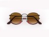 Ray-Ban RB3547N Oval Metal Gunmetal Brown Gradient Flat Lens Ray-Ban RB3547N 004/51 Oval Flat Lenses Mat Füme Kahverengi Degrade Gözlük