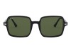Ray-Ban RB1973 901/31 Square II Gümüş Perçinli Siyah Büyük Kare Gözlük