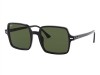 Ray-Ban RB1973 901/31 Square II Gümüş Perçinli Siyah Büyük Kare Gözlük