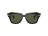 Ray-Ban RB2186 State Street Black Frame G-15 Green Lens Sunglasses Ray-Ban RB2186 901/31 State Street Parlak Siyah Asetat Güneş Gözlüğü