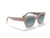 Ray-Ban RB2186 State Street Bicolor Beige Clear Blue Grey Gradient Lens Ray-Ban RB2186 1297/3M State Street Krem Katmanlı Kemik Gözlük