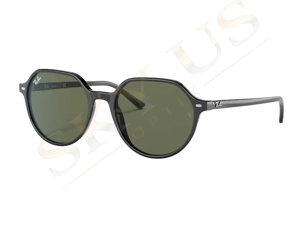 Ray-Ban RB2195 901/31 Thalia Gümüş Perçinli Siyah Yuvarlak Geometrik Gözlük