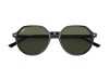 Ray-Ban RB2195 Thalia Black G-15 Green Lens Sunglasses Ray-Ban RB2195 901/31 Thalia Gümüş Perçinli Siyah Yuvarlak Geometrik Gözlük