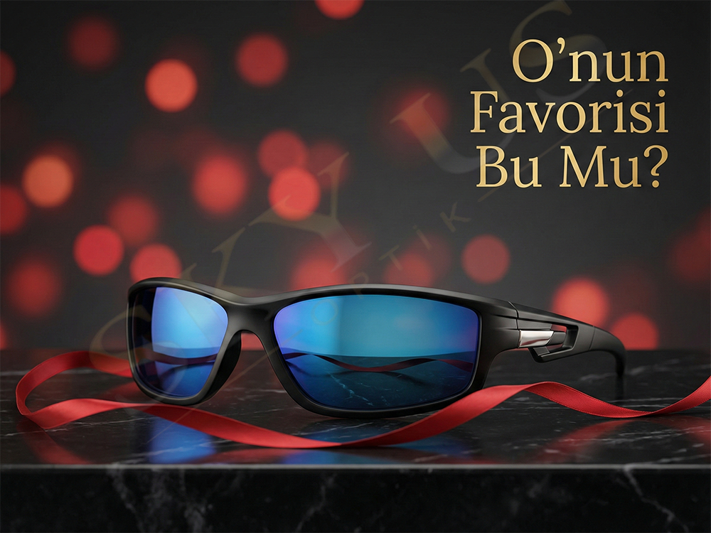 CISSE CG25001 C3 Mat Siyah Çerçeve Mavi Aynalı Spor Gözlük